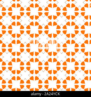 Une simple abstract pattern sur un fond blanc. L'automne les feuilles tombées. Banque D'Images