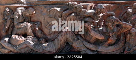 Le Monument de la bataille d'Angleterre à Londres, commémore l'militaires britanniques qui ont pris part à la bataille d'Angleterre pendant la Seconde Guerre mondiale. dévoilée le 18 septembre 2005. Le monument a été conçu par Bill Bond, fondateur de la Société d'histoire de la bataille d'Angleterre. Il a été conçu par Paul Day. Banque D'Images