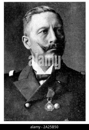 Guillaume II (1859 - 1941), l'empereur allemand (Kaiser) et roi de Prusse, régnant à partir de 15 juin 1888 jusqu'à son abdication le 9 novembre 1918 peu avant la défaite de l'Allemagne pendant la Première Guerre mondiale. Banque D'Images