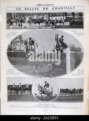 Hippodrome de Chantilly, France. 1905 Banque D'Images