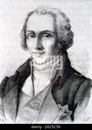 Sir Benjamin Thompson, comte Rumford, (1753 - 21 août 1814) était un physicien et inventeur britannique dont les défis à la théorie physique établis faisaient partie de la révolution du xixe siècle dans la thermodynamique. Banque D'Images