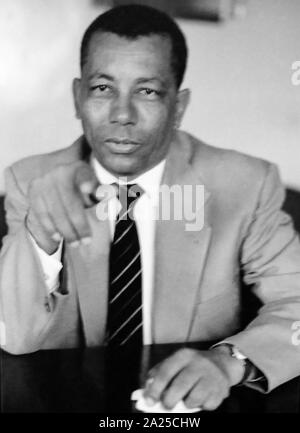 Walter Sisulu (1912 - 2003), anti-apartheid en Afrique du Sud, militante et membre de l'African National Congress (ANC), qui sert parfois de Secrétaire général et vice-président de l'organisation. Il a été emprisonné à Robben Island, où il a servi plus de 25 ans de prison Banque D'Images