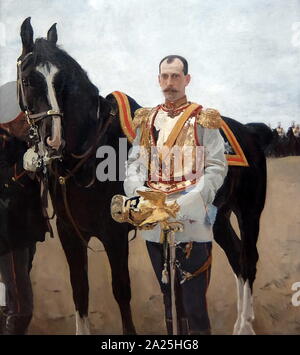 Portrait du Grand-duc Pavel Alexandrovitch par Valentin Serov. Valentin Alexandrovitch Serov (1865-1911) un peintre russe. Banque D'Images