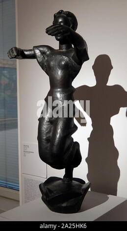 Sculpture en bronze intitulée 'Javan Dancer' par Georg Kolbe. Georg Kolbe (1877-1947), un sculpteur allemand figure. Banque D'Images