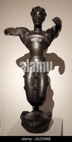 Sculpture en bronze intitulée 'Javan Dancer' par Georg Kolbe. Georg Kolbe (1877-1947), un sculpteur allemand figure. Banque D'Images