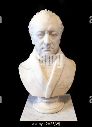 Buste de Johann von Goethe (1749 - 1832), écrivain et homme d'État allemand. Sculpté en 1823 par Johann Gottfried Schadow (1764 - 1850), sculpteur prussien allemand. Banque D'Images