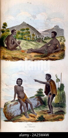 Illustration anthropologique décrivant la Race éthiopienne ; par F. E. Guérin. Du Dictionnaire pittoresque d'histoire naturelle et des phénomènes de la nature - 1833/1834 Banque D'Images