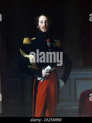 Portrait de Ferdinand-Philippe-Louis-Charles-Henri de Bourbon-Orleans, Duc d'Orléans par Jean Auguste Dominique Ingres Banque D'Images