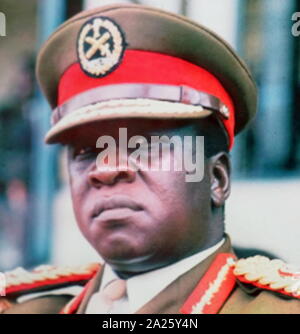 Photographie d'Idi Amin. Idi Amin Dada Oumee (1925-2003) un homme politique ougandais et officier militaire. Banque D'Images