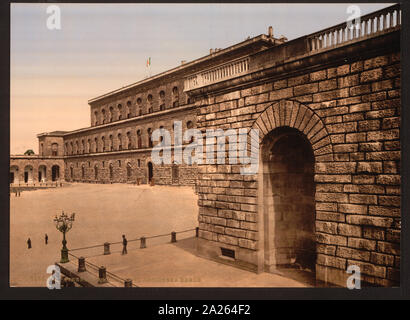 Le Palais Pitti, résidence royale, Florence, Italie ; Banque D'Images