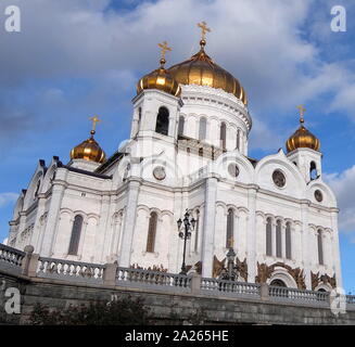 Cathédrale de Christ le Sauveur, cathédrale orthodoxe russe à Moscou, Russie Banque D'Images