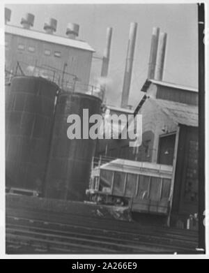 Pittsburgh Plate Glass Co., Colombie-Britannique Division chimique. Banque D'Images