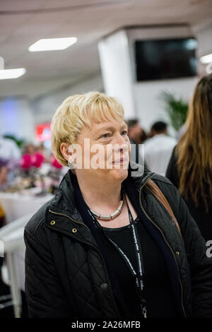 Angela Eagle Labour Party MP d'être interviewé lors de la conférence annuelle du Parti travailliste en 2019, Brighton, UK Banque D'Images