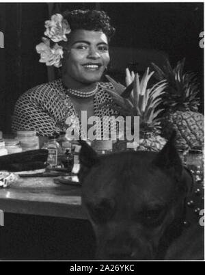 Portrait de Billie Holiday, Downbeat(), New York, NY, ca Juin 1946 Banque D'Images