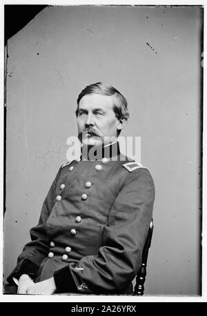 Portrait de Brig. Le général John Buford (Maj. Le général de Juillet 1, 1863), officier de l'Armée Fédérale Banque D'Images