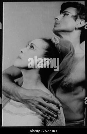 Portrait de Martha Graham et Bertram Ross Banque D'Images