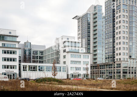 27.01.2018, Berlin, Berlin, Allemagne - TwinTowers, nouvelle construction de bâtiments résidentiels dans Fanny-Zobel Berlin-Alt-Strasse en-Treptow. 00P180127D10 Banque D'Images