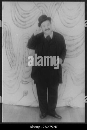 Portrait de Zero Mostel, comme Leopold Bloom dans Ulysses Banque D'Images