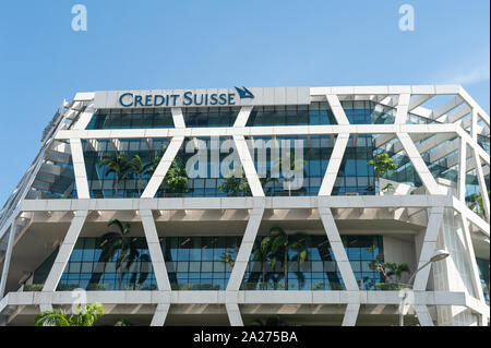 24.05.2019, Singapour, Singapour - édifice de la banque moderne de Credit Suisse à Changi Business Park. 0SL190524D023CAROEX.JPG [communiqué de modèle : SANS OBJET Banque D'Images