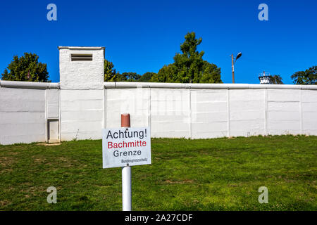 Frontière intérieure en Allemagne en Moedlareuth, Allemagne Banque D'Images