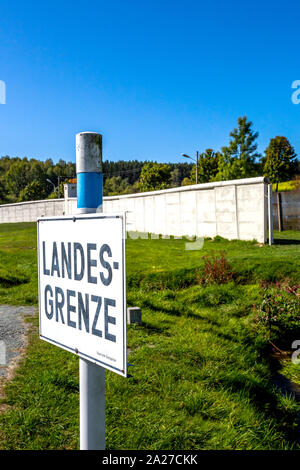 Frontière intérieure en Allemagne en Moedlareuth, Allemagne Banque D'Images