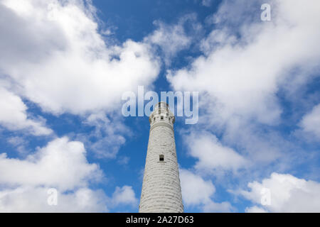 Cap Leeuwin Phare, la pointe sud-ouest de l'Australie la plupart où l'Océan Indien rencontre le Sud de l'océan. Banque D'Images