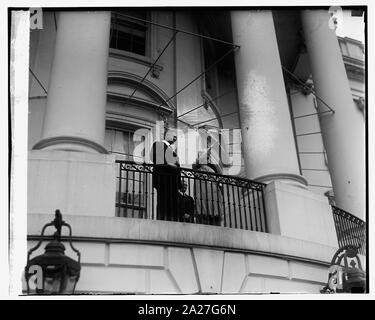 Président et Mme Hoover, laminage, œufs de Pâques 01/04/29 Banque D'Images