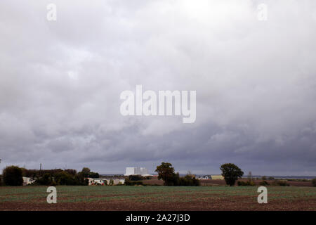 Centrale nucléaire de Bradwell est une centrale Magnox déclassés partiellement situé sur la péninsule de Dengie à l'embouchure de la rivière Blackwater Banque D'Images