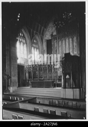 Église presbytérienne, 5e Avenue et 12e Rue, New York, New York. Banque D'Images