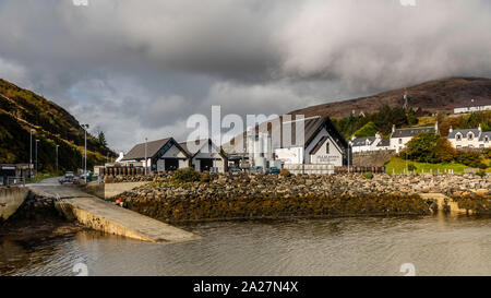 La distillerie Isle of Harris dans la ville de Tarbert Banque D'Images