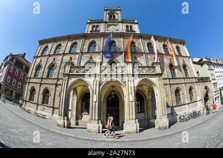 Altes Rathaus, Marktplatz, Weimar, Thüringen, Allemagne Banque D'Images