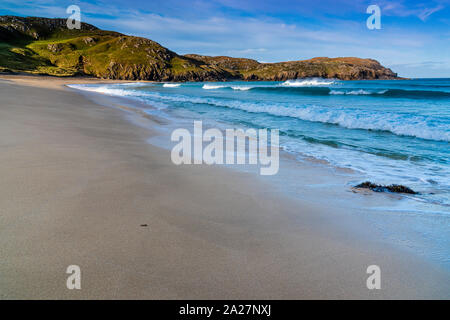 Dhail Mor Beach sur l'île de Lewis dans les Hébrides extérieures, en Écosse, Royaume-Uni Banque D'Images