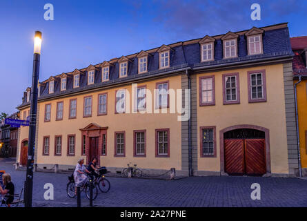 Wohnhaus Johann Wolfgang von Goethe, Frauenplan, Weimar, Thüringen, Allemagne Banque D'Images