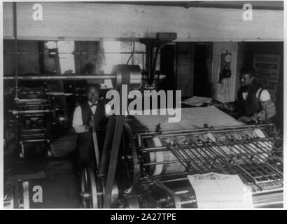 Salle de presse de la planète Journal, Richmond, Virginia Banque D'Images