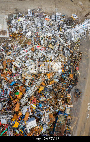 Metal recylcing centre, Islande Banque D'Images