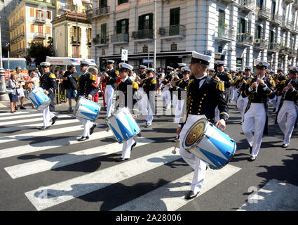 Italia : XX Raduno Nazionale dell'Associazione Nazionale Marinai d'Italia a Salerno, 29 settembre 2019. Banque D'Images