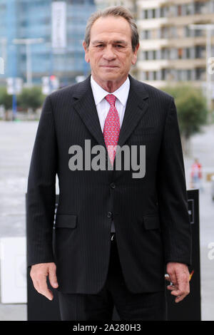 Tommy Lee Jones assiste à une séance de photos pour le film 'l'espoir' (image Crédit : © Julen Pascual Gonzalez) Banque D'Images