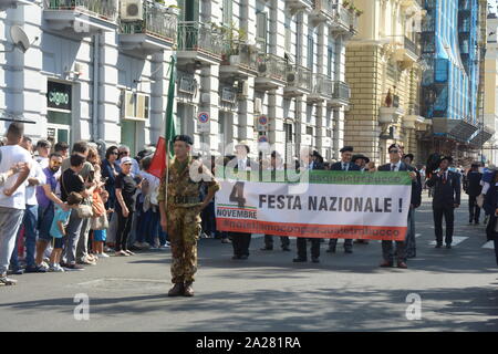 Italia : XX Raduno Nazionale dell'Associazione Nazionale Marinai d'Italia a Salerno, 29 settembre 2019. Banque D'Images