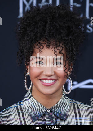 Hollywood, États-Unis. Sep 30, 2019. HOLLYWOOD, LOS ANGELES, CALIFORNIE, USA - 30 SEPTEMBRE : Sofia Wylie arrive à la première mondiale du Disney's 'Maleficent : maîtresse du Mal' qui a eu lieu au El Capitan Theatre le 30 septembre 2019 à Hollywood, Los Angeles, Californie, États-Unis. (Photo par Xavier Collin/Image Crédit : Agence de Presse) L'agence de presse Image/Alamy Live News Banque D'Images