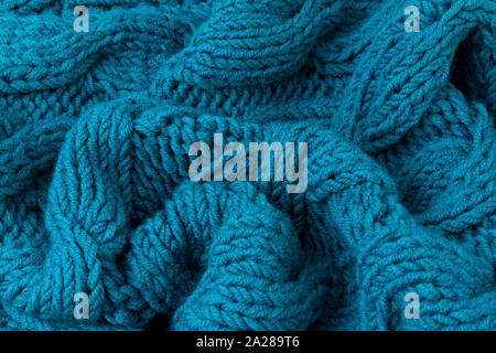 La texture de tissu turquoise close up Banque D'Images