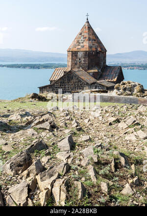 Surp Arakelots, monastère Sevanavank, lac Sevan, en Arménie Banque D'Images