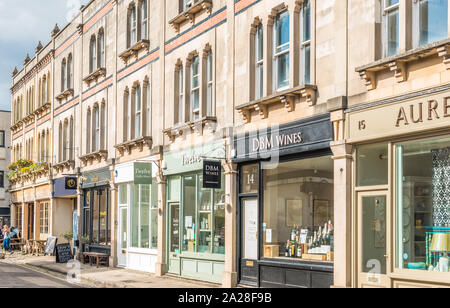 Boutique boutiques sur Kings Rd in affluent le village de Clifton à Bristol, Angleterre, Royaume-Uni. Banque D'Images