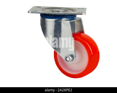 Une roue industrielle en polyuréthane Banque D'Images