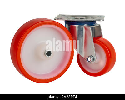 Un roues industrielles en polyuréthane Banque D'Images