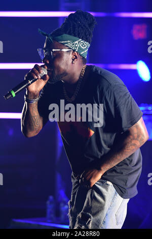 Fort Lauderdale, Etats-Unis. Sep 30, 2019. Wale fonctionne à vivre la révolution le 30 septembre 2019 à Fort Lauderdale, Floride Credit : Mpi04/media/Alamy Punch Live News Banque D'Images