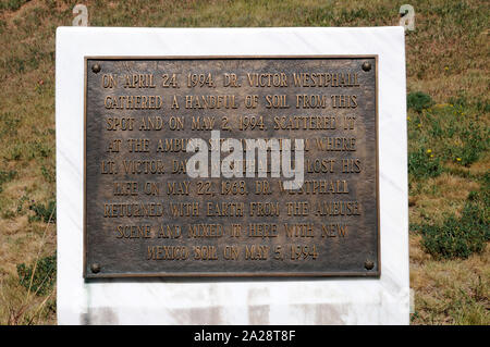 Monument au Vietnam Veterans Memorial State Park commeration un voyage effectué par le fondateur du parc au Vietnam pour rendre hommage à son fils mort à la guerre. Banque D'Images