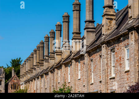 Le Somerset. puits près de vicaires Pensé pour être la plus ancienne rue résidentielle purement avec bâtiments originaux intacts survivant en Europe Banque D'Images