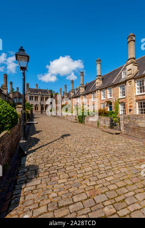 Le Somerset. puits près de vicaires Pensé pour être la plus ancienne rue résidentielle purement avec bâtiments originaux intacts survivant en Europe Banque D'Images