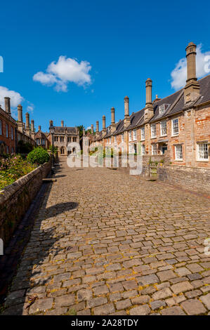 Le Somerset. puits près de vicaires Pensé pour être la plus ancienne rue résidentielle purement avec bâtiments originaux intacts survivant en Europe Banque D'Images