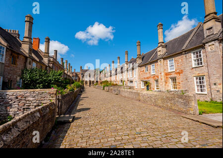 Le Somerset. puits près de vicaires Pensé pour être la plus ancienne rue résidentielle purement avec bâtiments originaux intacts survivant en Europe Banque D'Images